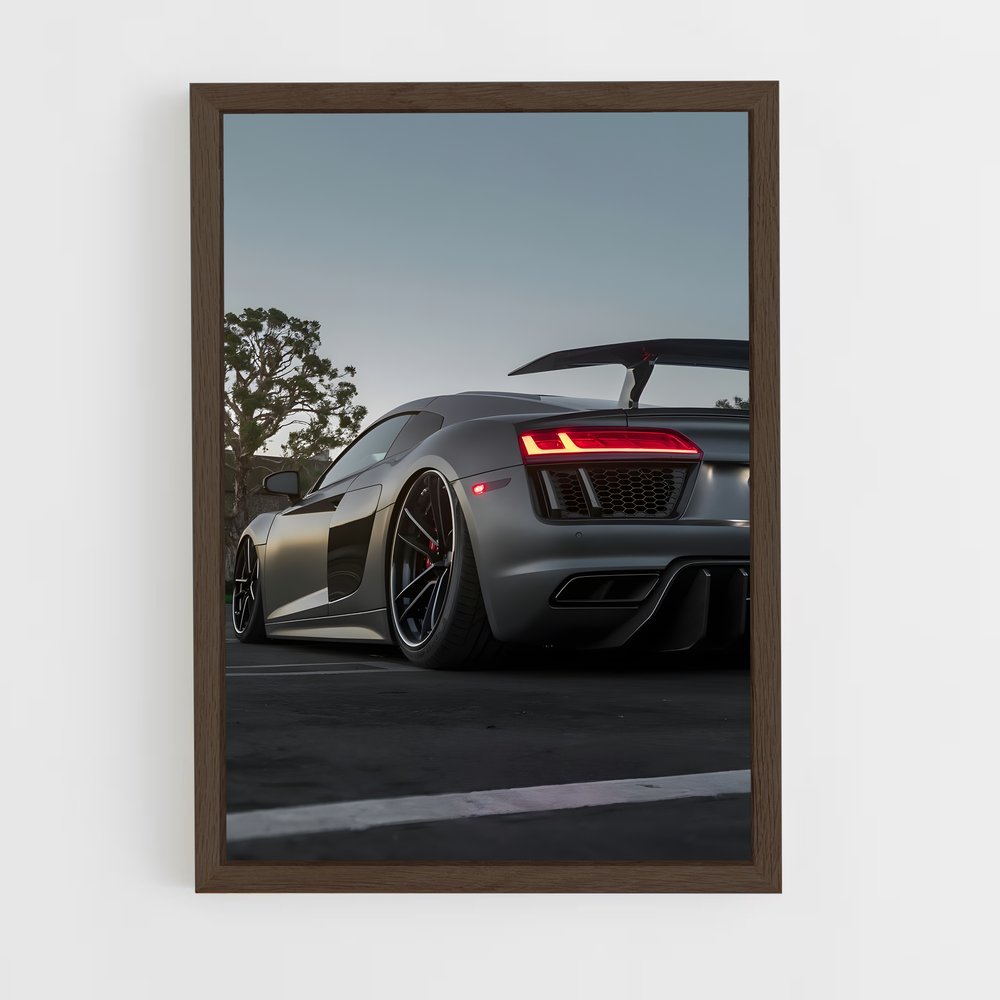 Poster Vitesse Grise – affiche Audi (vue 5)